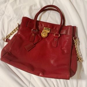 Beautiful dark red Michael Kors shoulder bag